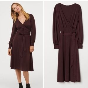 Crêped Wrap-front Dress